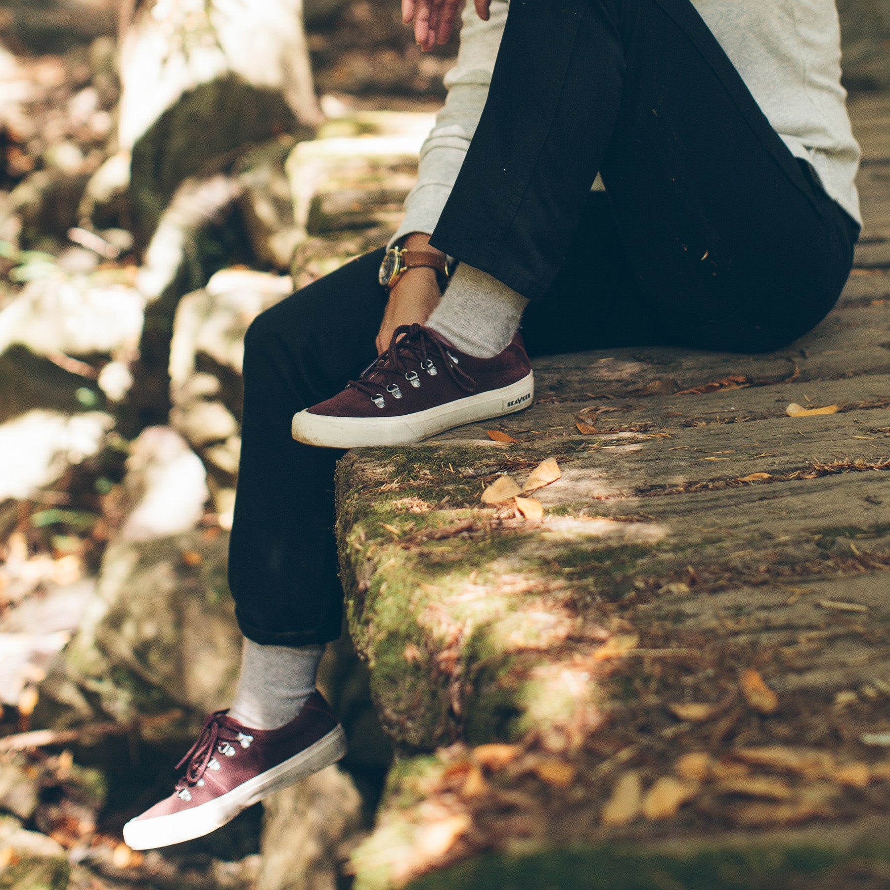 The Yosemite Hiker in Deep Cherry: Alternate Image 1, Footwear by Taylor Stitch
