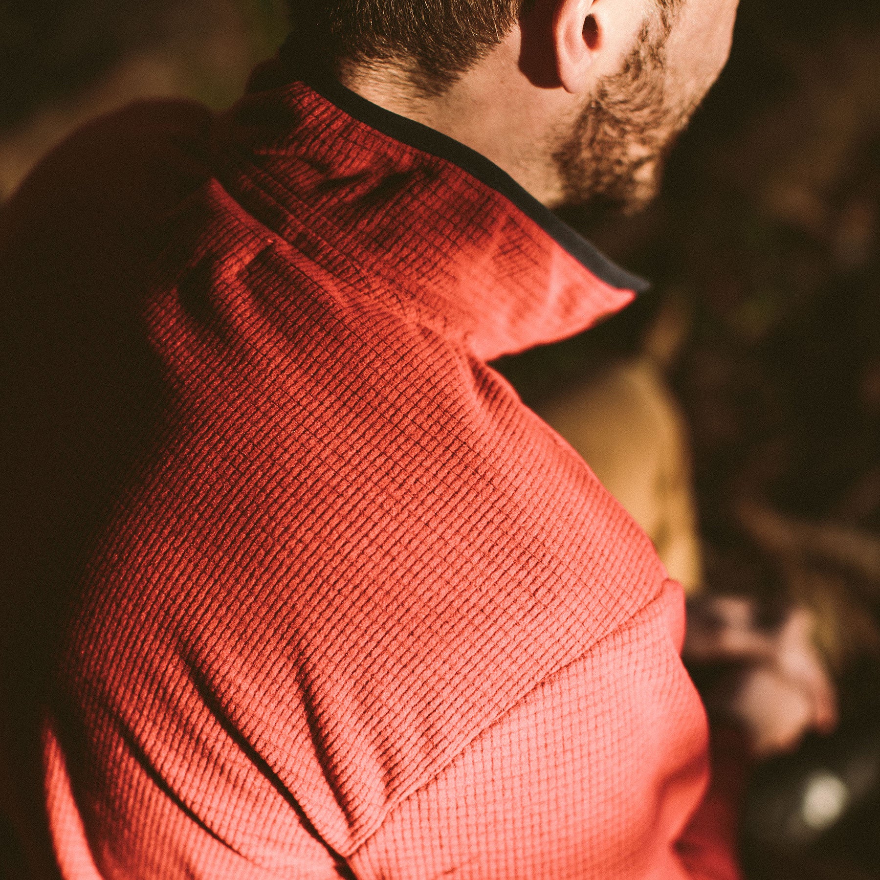 The Pack Pullover in Red Polartec Fleece: Alternate Image 4, Outerwear by Taylor Stitch