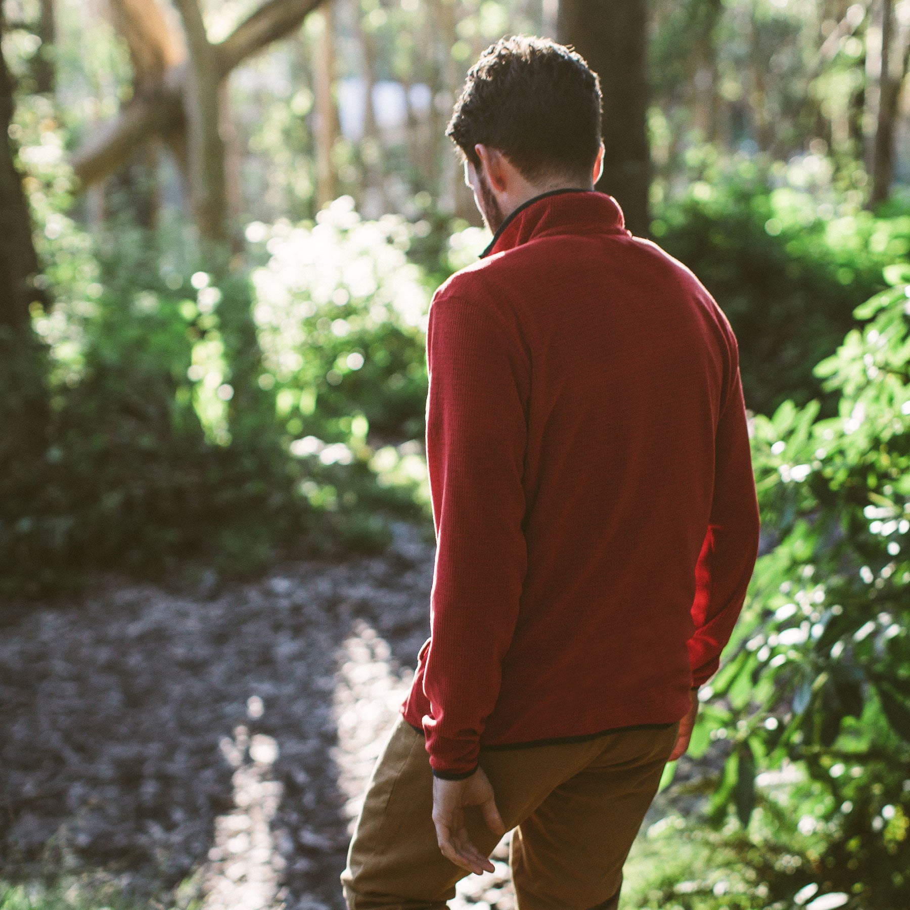 The Pack Pullover in Red Polartec Fleece: Alternate Image 5, Outerwear by Taylor Stitch