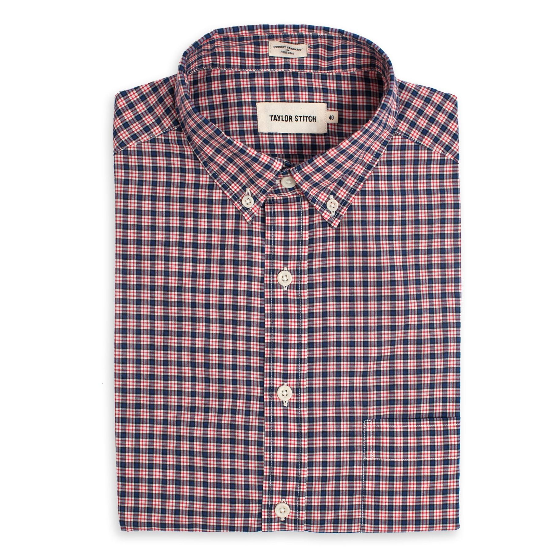 The Jack in Navy & Red Check: Featured Image, Wovens by Taylor Stitch