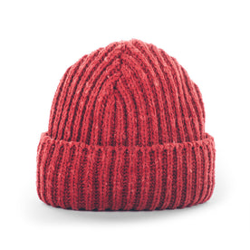 The Merino Wool Beanie in Dusty Red: Featured Image