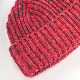 The Merino Wool Beanie in Dusty Red - featured image