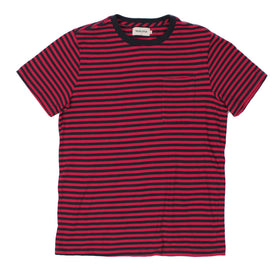 The Sequoia Stripe Tee in Navy & Red