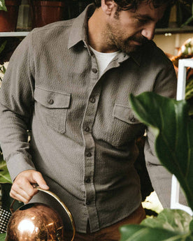 The Utility Shirt in Charcoal Jacquard: Alternate Image 1, Wovens by Taylor Stitch