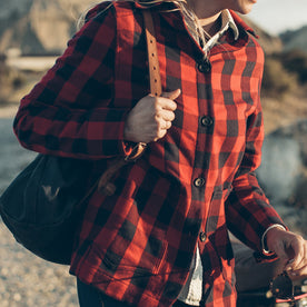 The Ryder Jacket in Red Buffalo Plaid: Alternate Image 3
