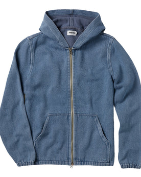 flatlay of The Riptide Jacket in Washed Indigo Twill, Outerwear by Taylor Stitch