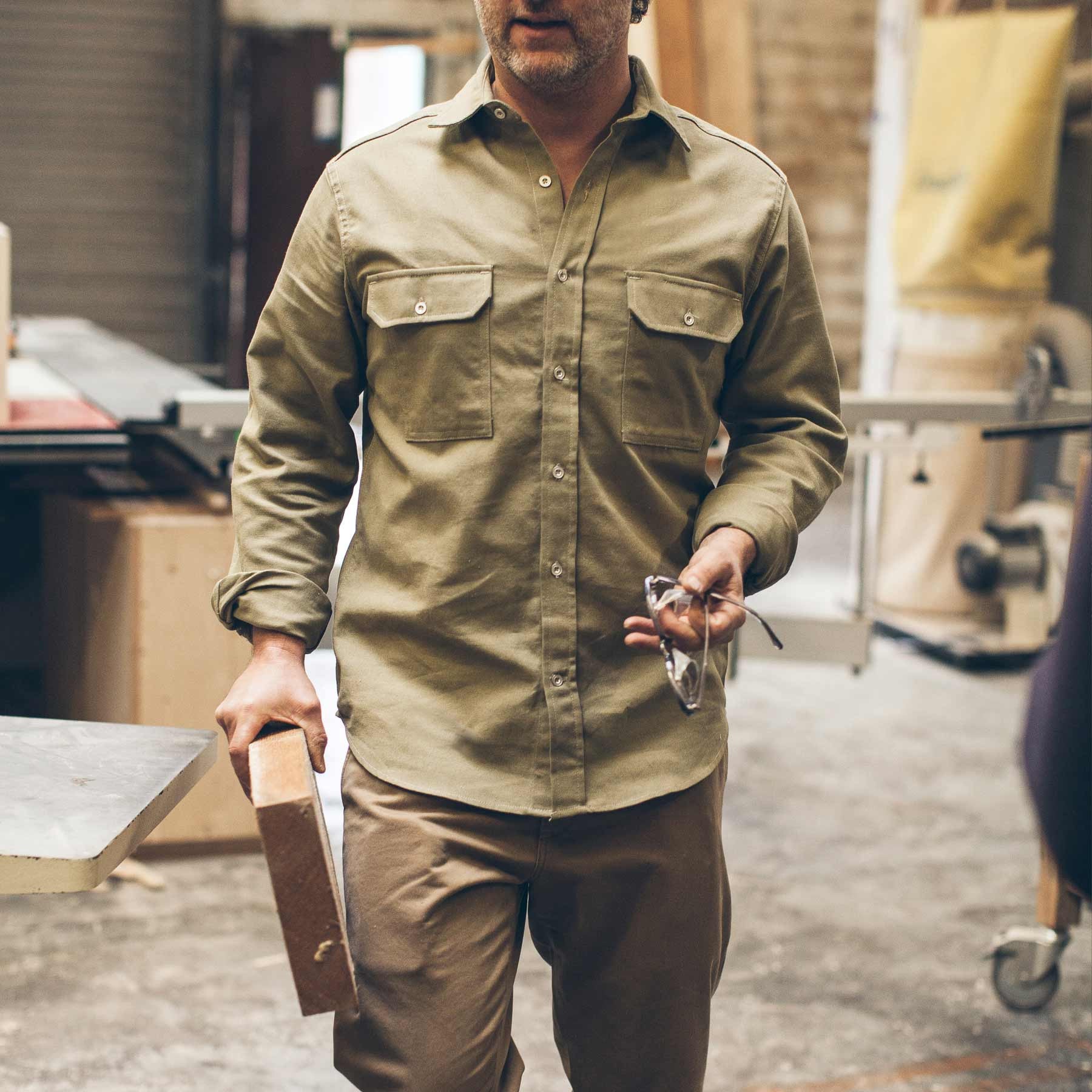 The Chore Shirt in Sage: Alternate Image 1, Wovens by Taylor Stitch