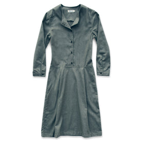 The Juniper Dress in Sage Brushed Cotton: Featured Image