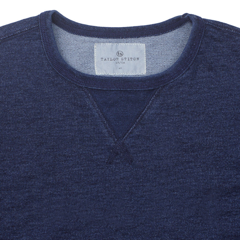 The Crewneck Sweatshirt in Sea Washed Indigo: Alternate Image 1, Knits by Taylor Stitch