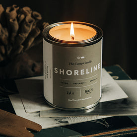 material shot of The Camp Candle in Shoreline on paper