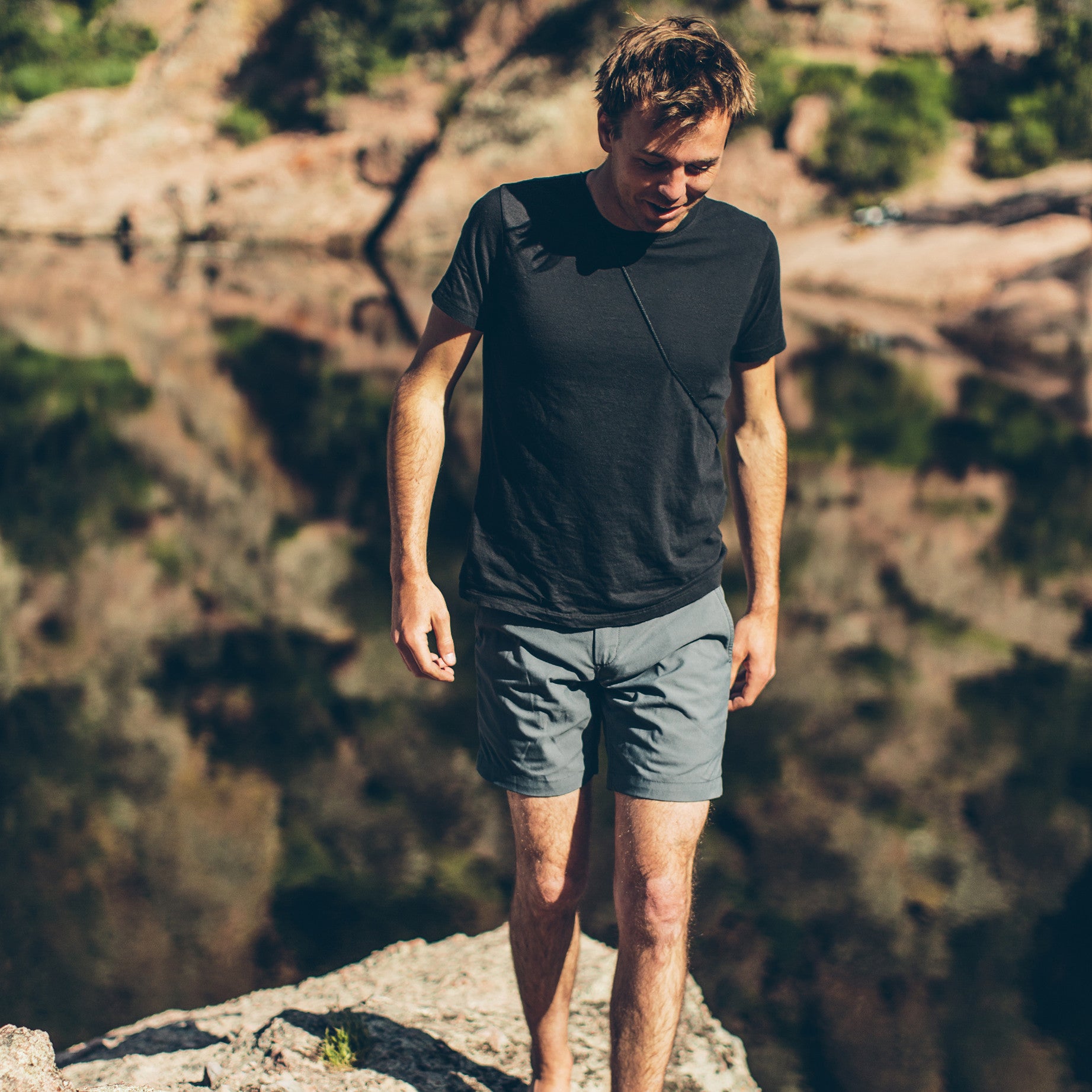 The Travel Short in Charcoal: Alternate Image 1, Shorts by Taylor Stitch