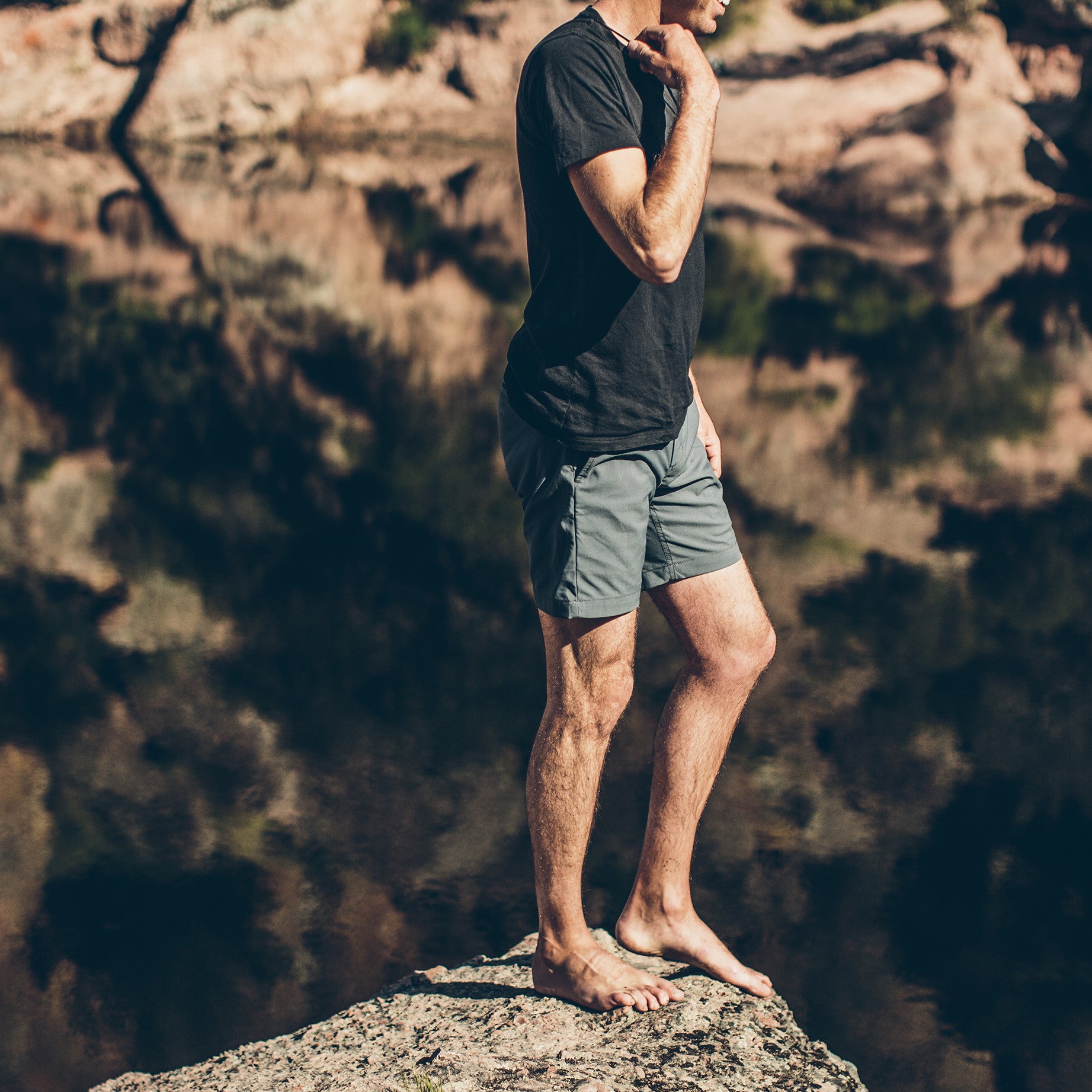 The Travel Short in Charcoal: Alternate Image 5, Shorts by Taylor Stitch