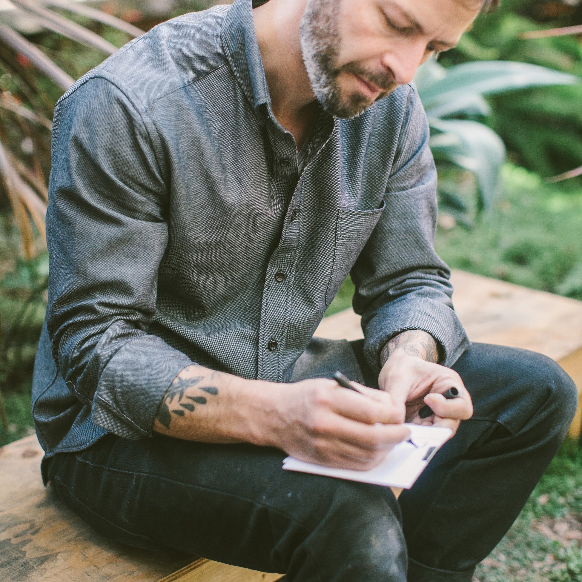 The Jack in Tiburon Grey Work Oxford: Alternate Image 3, Wovens by Taylor Stitch