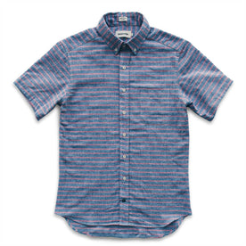 The Short Sleeve Jack in Red & Navy Stripe