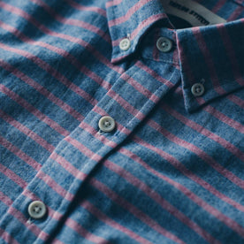 The Short Sleeve Jack in Red & Navy Stripe