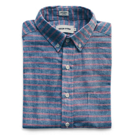 The Short Sleeve Jack in Red & Navy Stripe - featured image