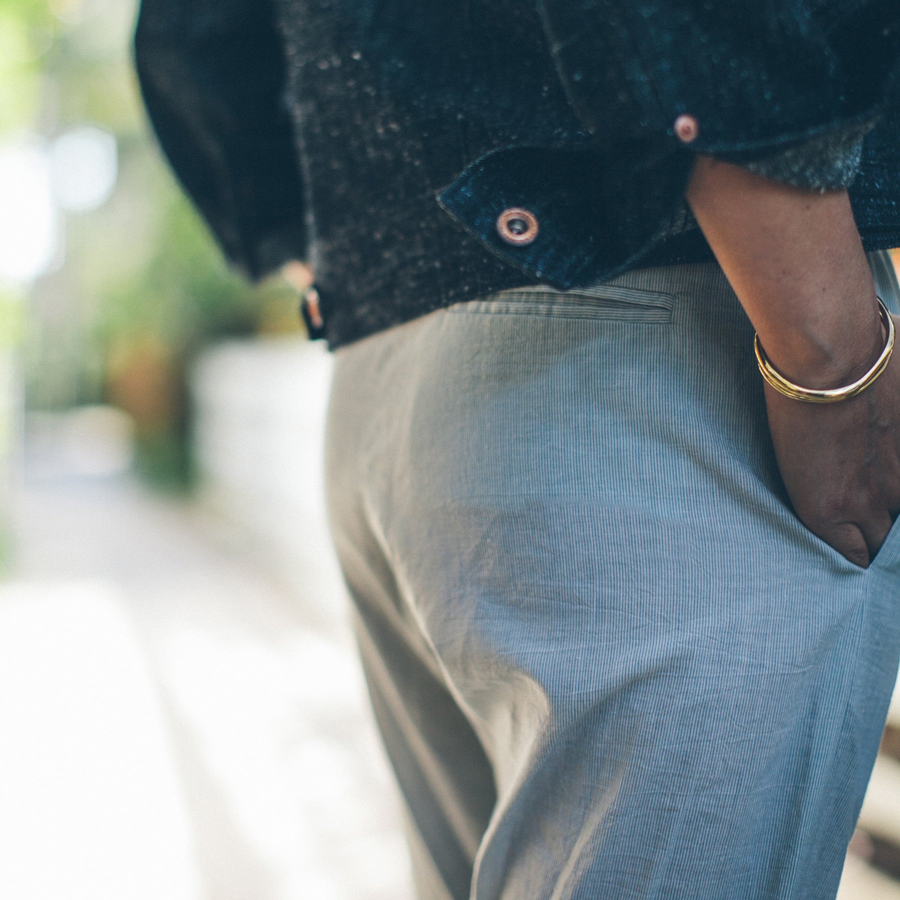 The Isla Pant in Seafoam Striped Cotton: Alternate Image 3, Pants by Taylor Stitch