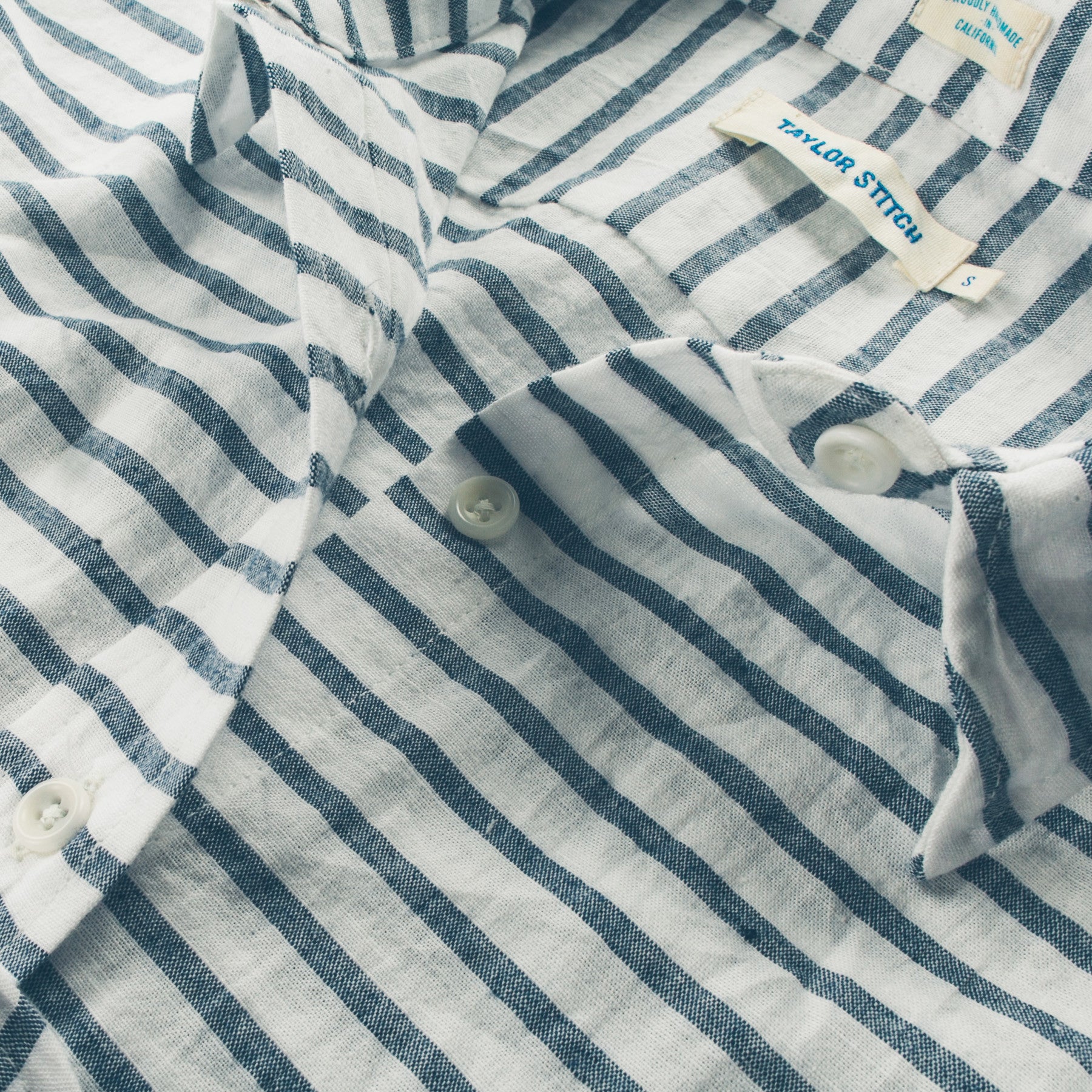 The Katherine in Indigo Stripe: Alternate Image 2, Wovens by Taylor Stitch