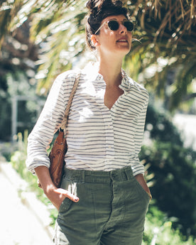 The Katherine in Indigo Stripe: Alternate Image 1, Wovens by Taylor Stitch