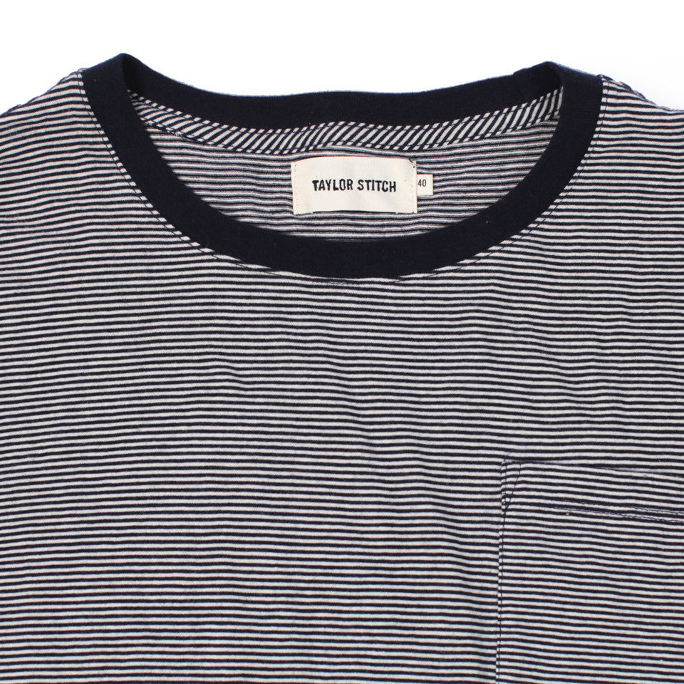 The Crewneck Pocket Tee in Sausalito Stripe: Alternate Image 1, Knits by Taylor Stitch