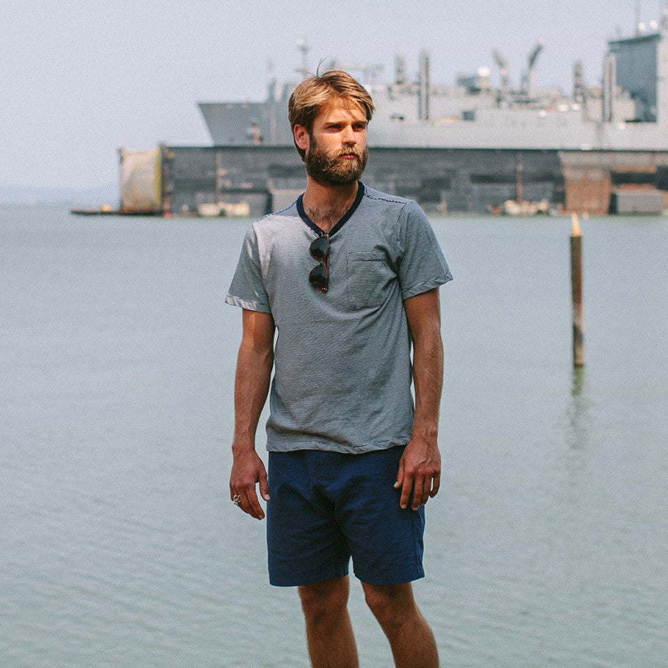 The Crewneck Pocket Tee in Sausalito Stripe: Alternate Image 3, Knits by Taylor Stitch