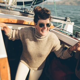 The Maritime Sweater in Mink: Alternate Image 1