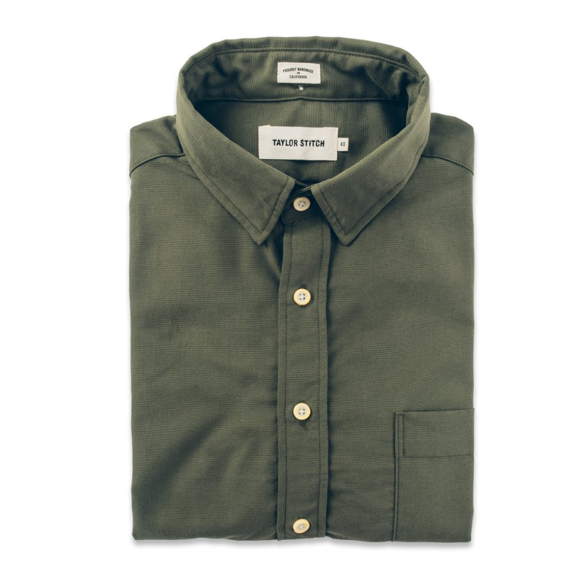 The California in Army Micro Cord: Featured Image, Wovens by Taylor Stitch