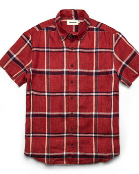 The Short Sleeve Jack in Crimson Plaid: Featured Image, Wovens by Taylor Stitch