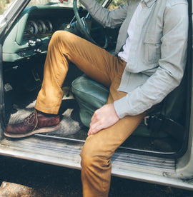 6 Point Pant in Caramel Oxford: Alternate Image 4