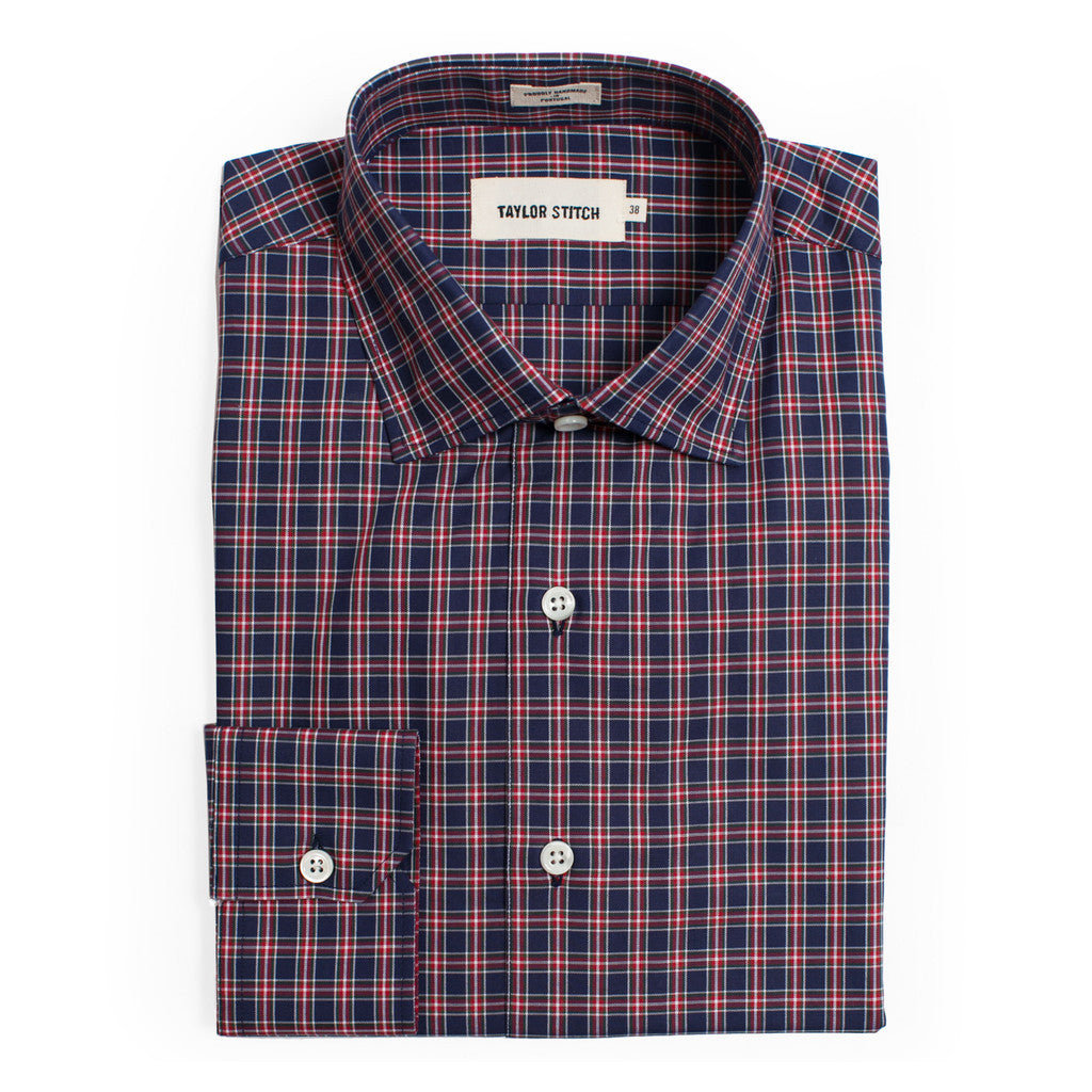 The Hyde in Navy Plaid: Featured Image, Wovens by Taylor Stitch