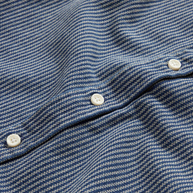 material shot of the buttons on The Jack in Roped Indigo