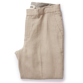 The Sheffield Trouser in Natural Linen - featured image