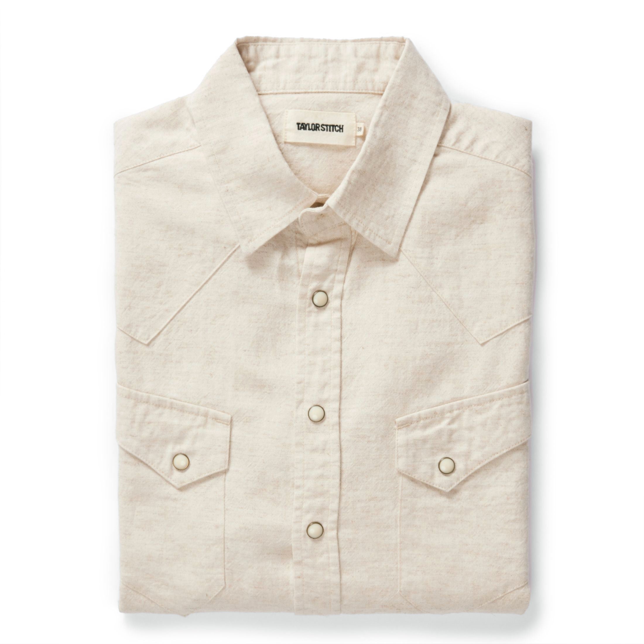 The Western Shirt in Natural: Featured Image, Wovens by Taylor Stitch