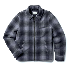flatlay of The Wyatt Jacket in Ash Plaid Wool