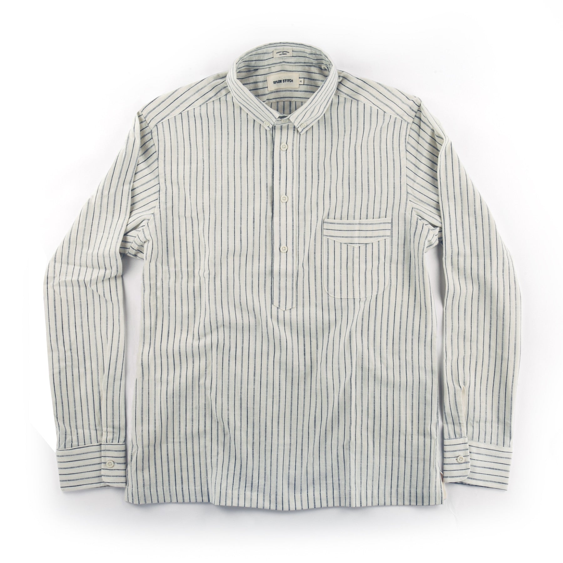 The Popover in Indigo Variegated Stripe: Alternate Image 5, Wovens by Taylor Stitch