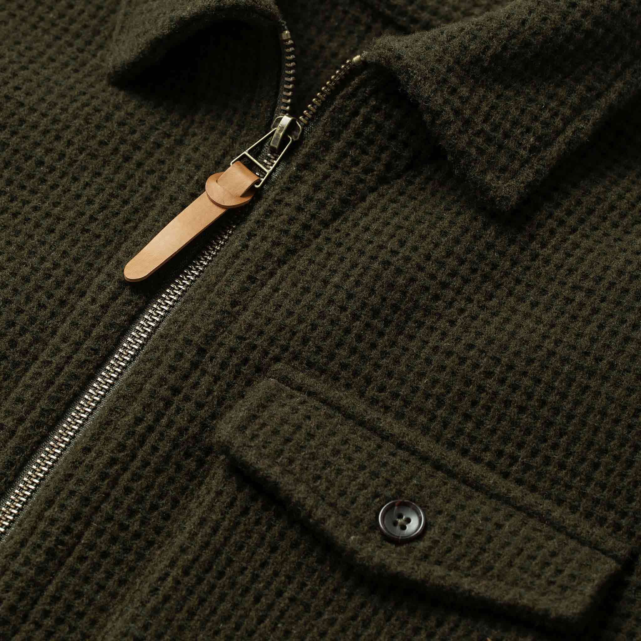 The Coit Jacket in Olive Waffle: Alternate Image 6, Outerwear by Taylor Stitch