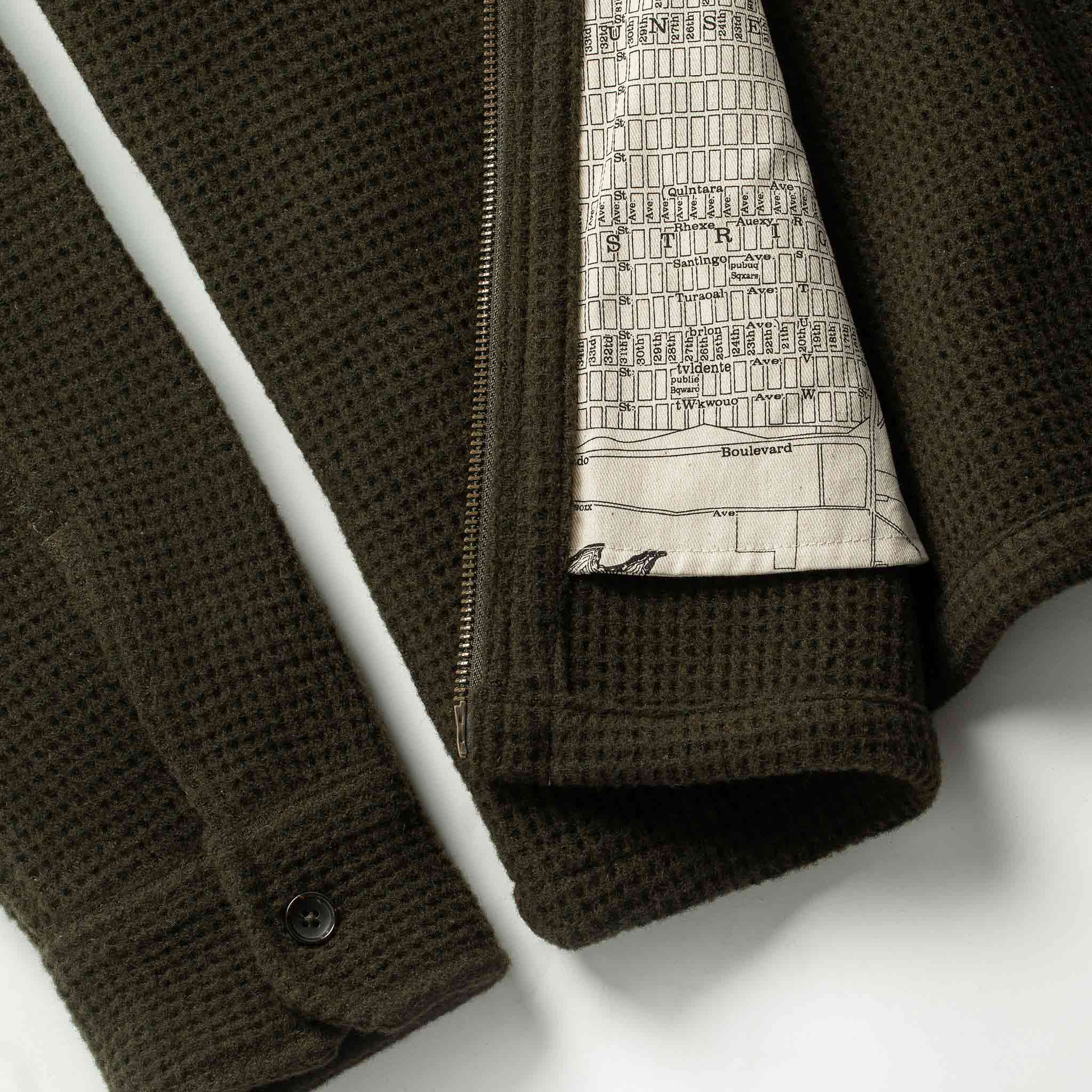 The Coit Jacket in Olive Waffle: Alternate Image 9, Outerwear by Taylor Stitch