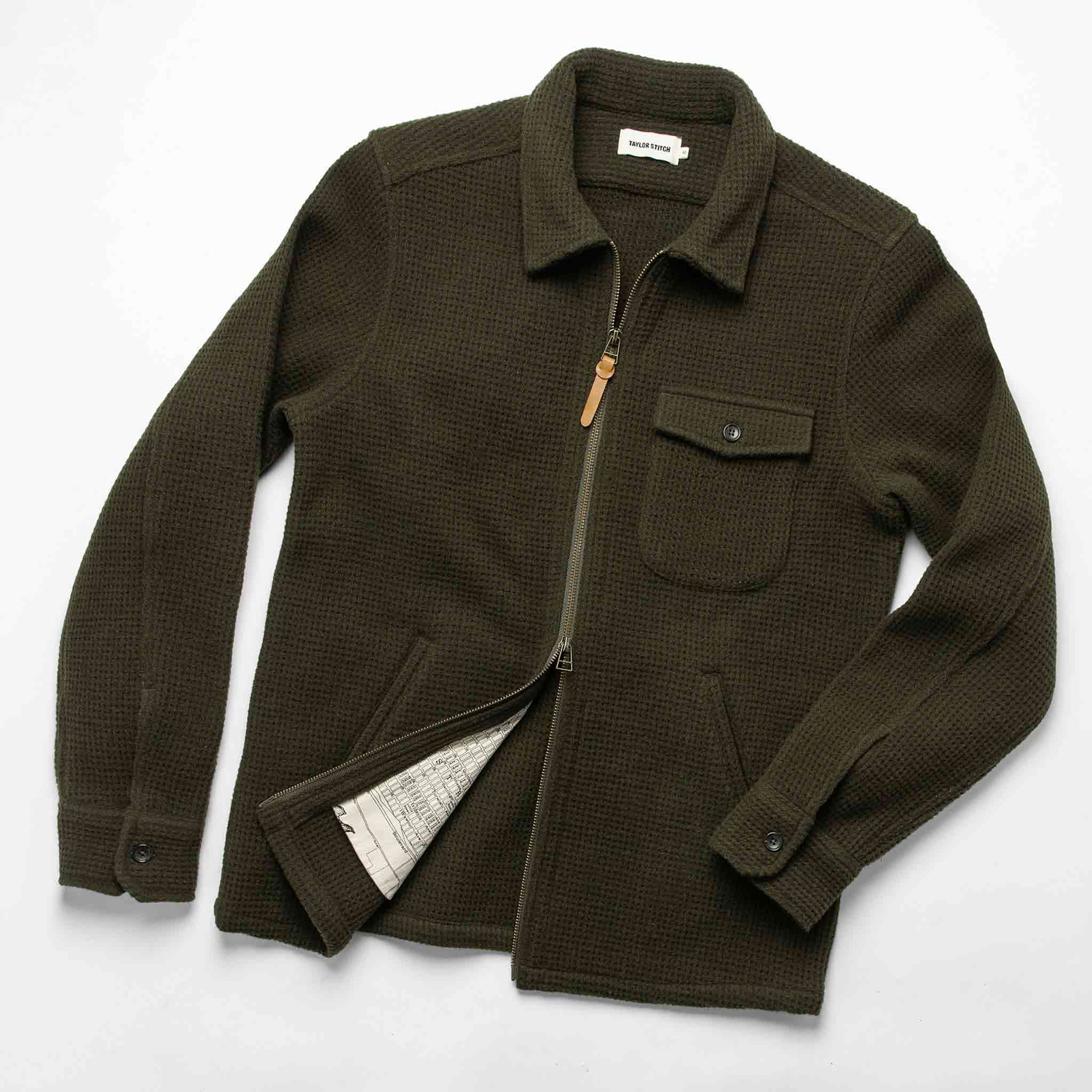 The Coit Jacket in Olive Waffle: Alternate Image 13, Outerwear by Taylor Stitch