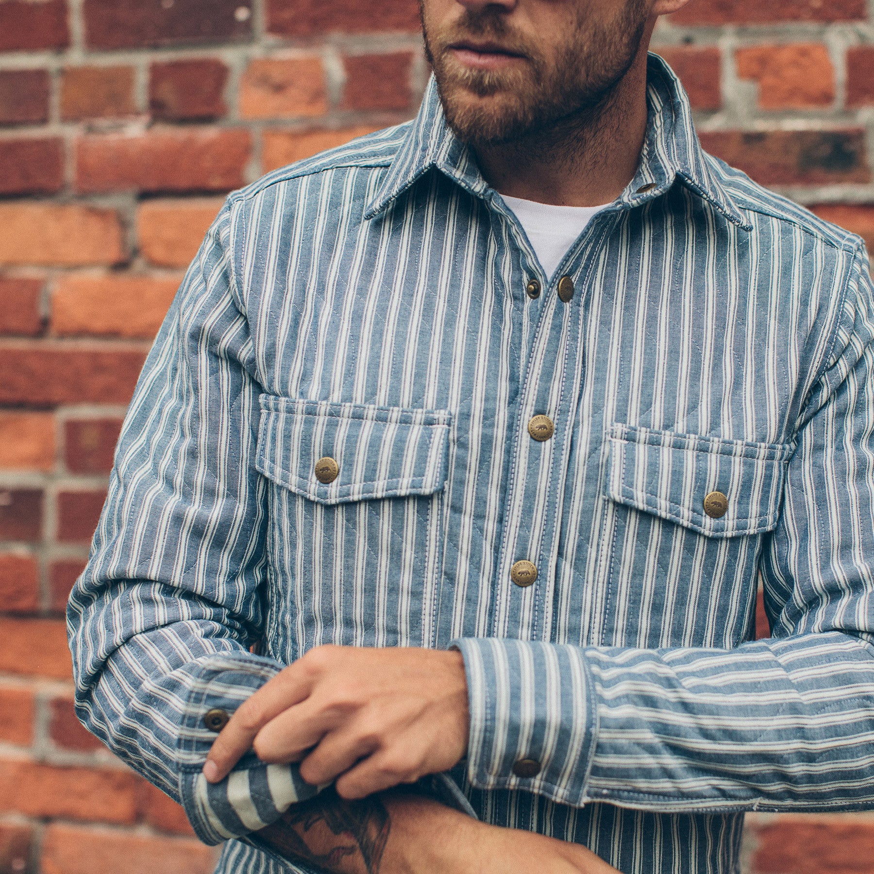 The Chore Jacket in Striped Chambray: Alternate Image 2, Outerwear by Taylor Stitch