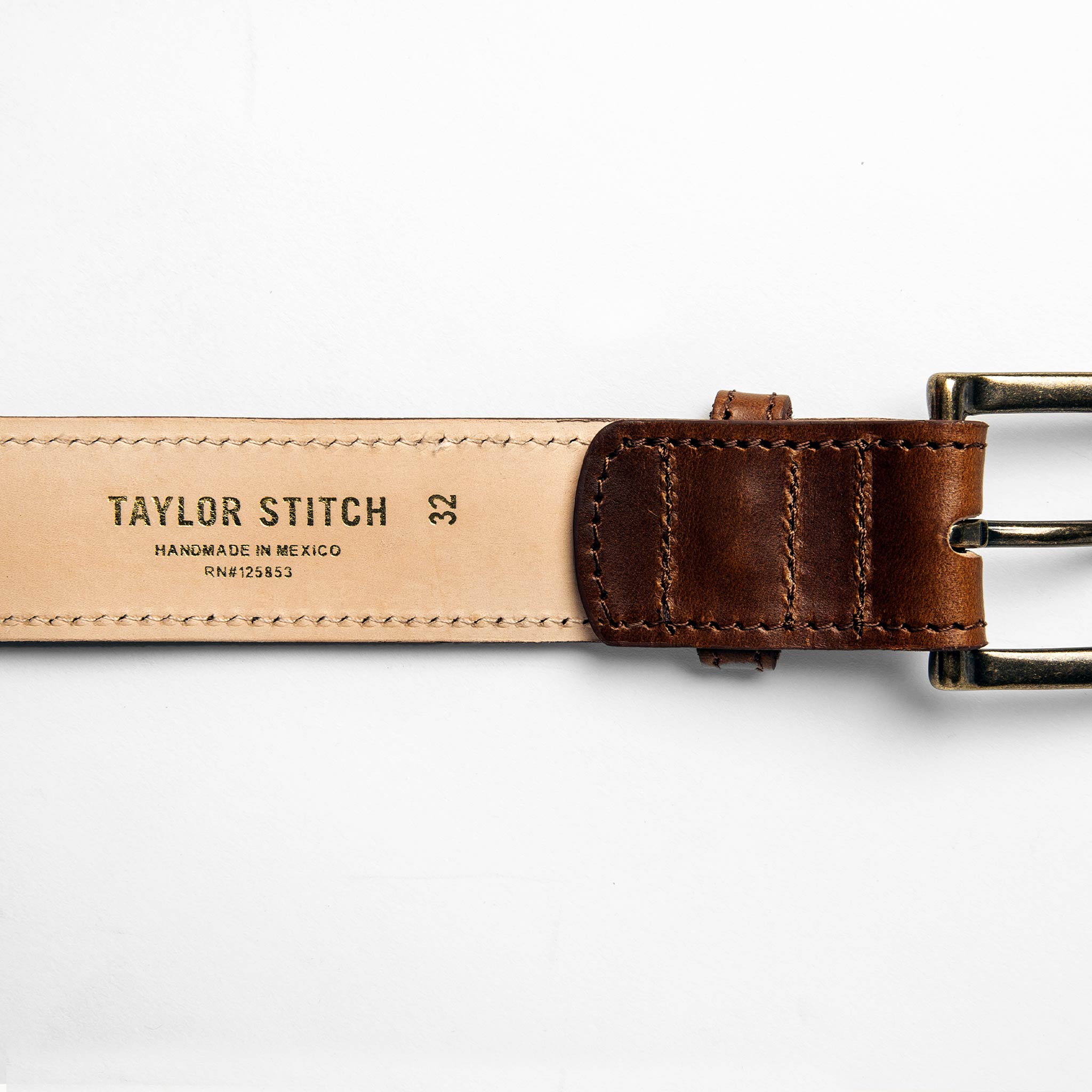 The Stitched Belt in Whiskey Eagle: Alternate Image 3, Accessories by Taylor Stitch