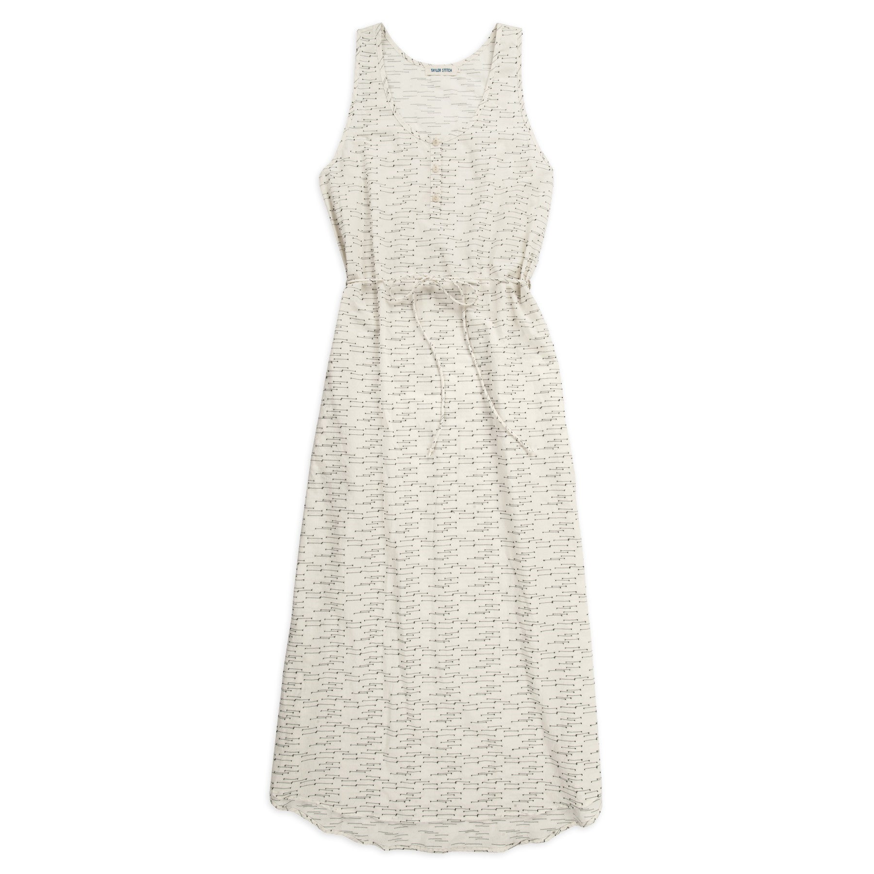 The Venice Dress in Natural and Indigo Jacquard: Featured Image, Dresses by Taylor Stitch