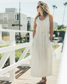 The Venice Dress in Natural and Indigo Jacquard: Alternate Image 1, Dresses by Taylor Stitch
