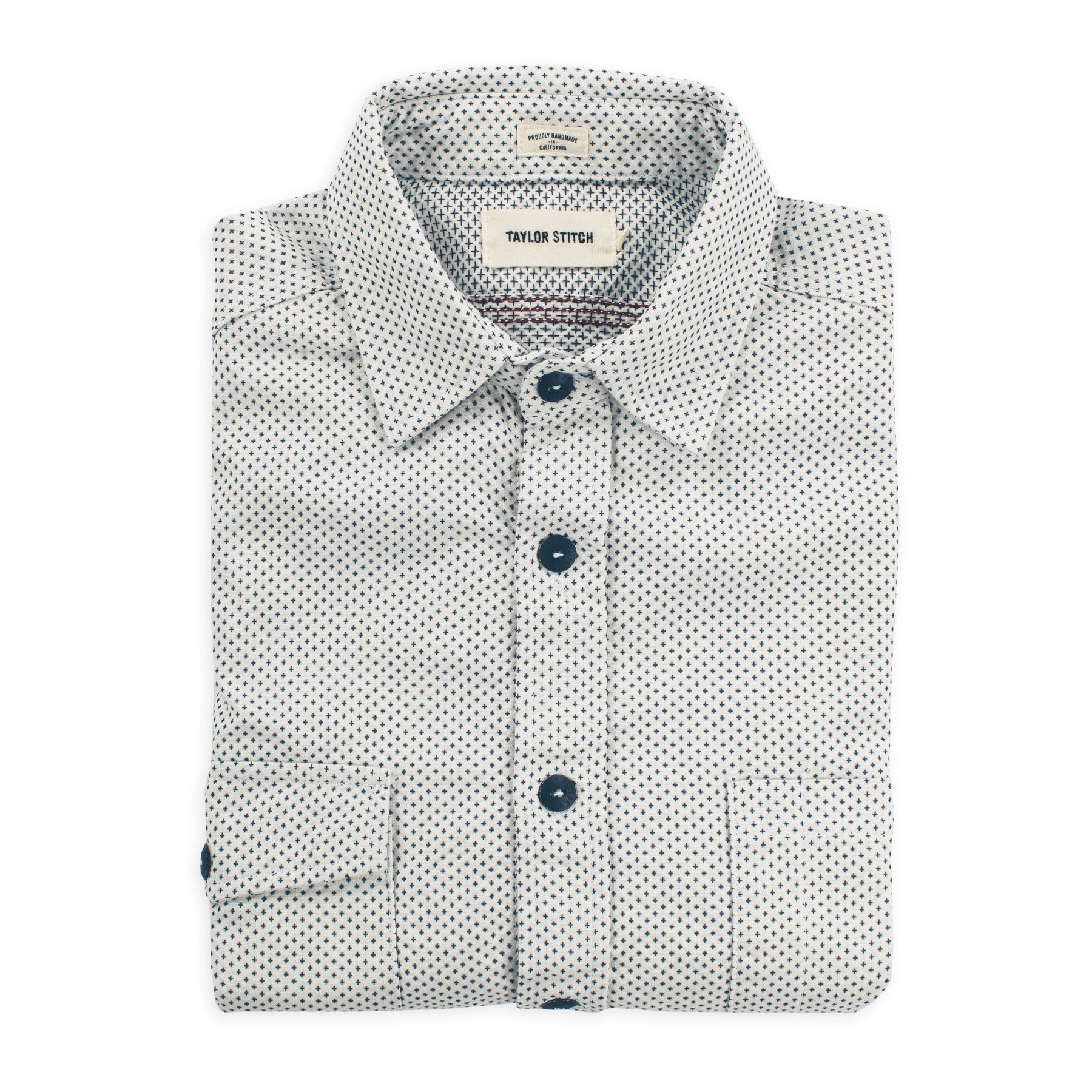 The Utility Shirt in Natural Cross Jacquard: Featured Image, Wovens by Taylor Stitch