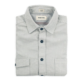 The Utility Shirt in Natural Cross Jacquard: Featured Image