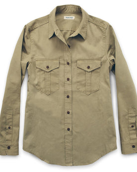The Andie Shirt in Tan Twill: Featured Image, Wovens by Taylor Stitch