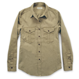 The Andie Shirt in Tan Twill: Featured Image