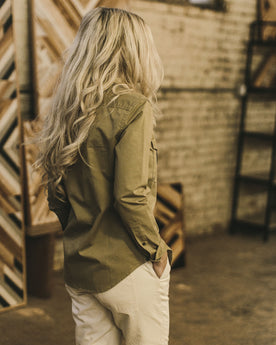 The Andie Shirt in Tan Twill: Alternate Image 3, Wovens by Taylor Stitch