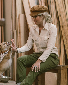 The Andie Shirt in Natural Corded Denim: Alternate Image 6, Wovens by Taylor Stitch