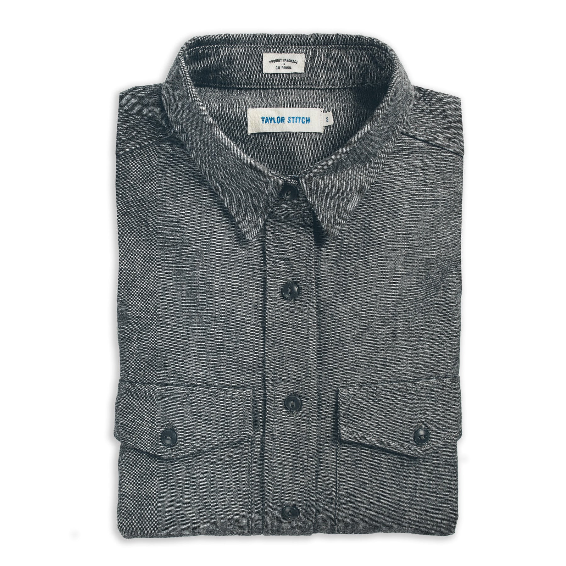 The Studio Shirt in Charcoal Everyday Chambray: Alternate Image 5, Wovens by Taylor Stitch