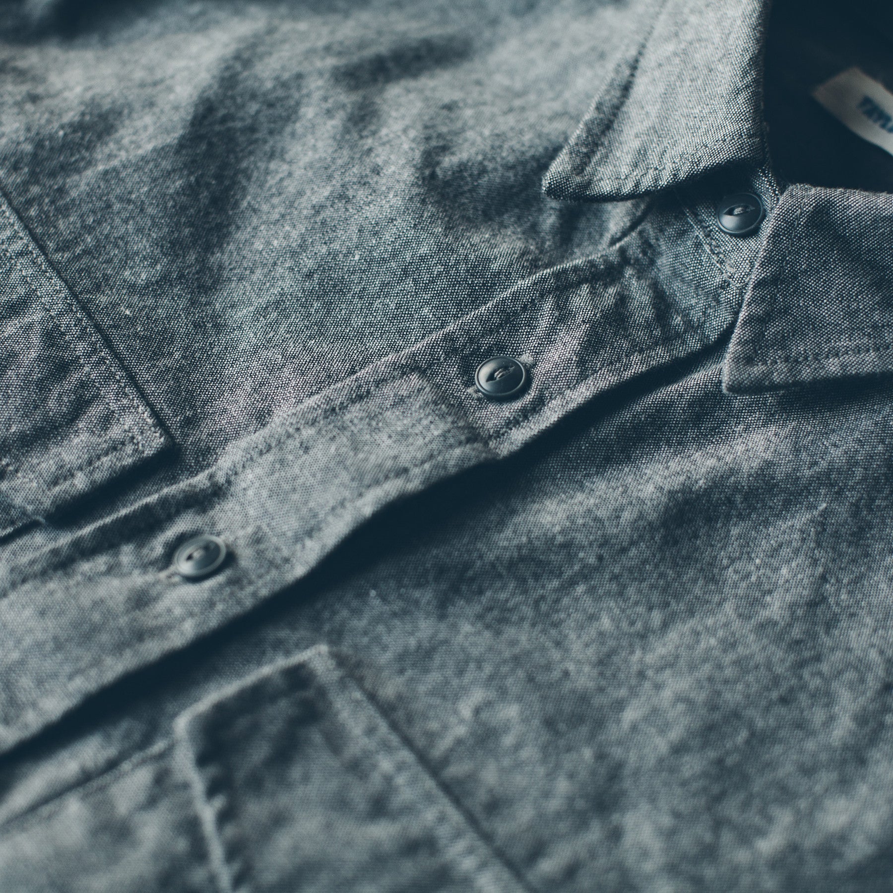 The Studio Shirt in Charcoal Everyday Chambray: Alternate Image 4, Wovens by Taylor Stitch